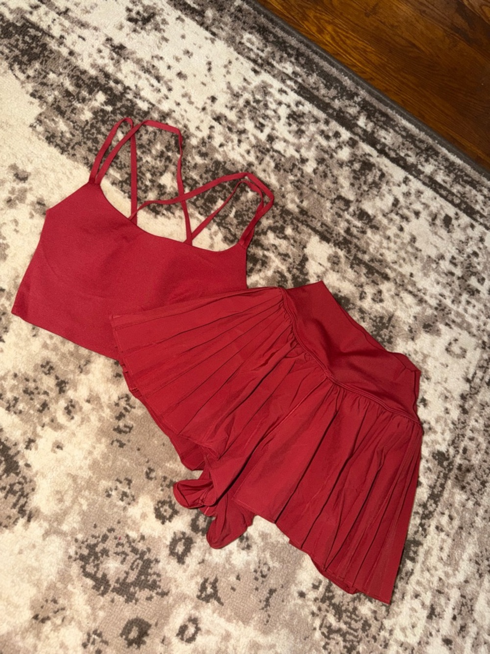 OFFLINE By Aerie Red Set Top + Bottom